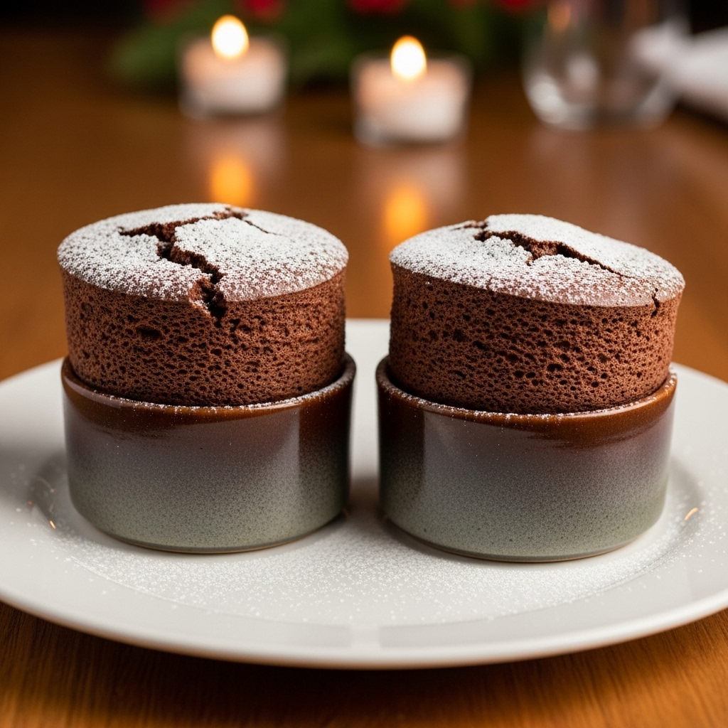 Decadent Paleo Chocolate Soufflé for Two